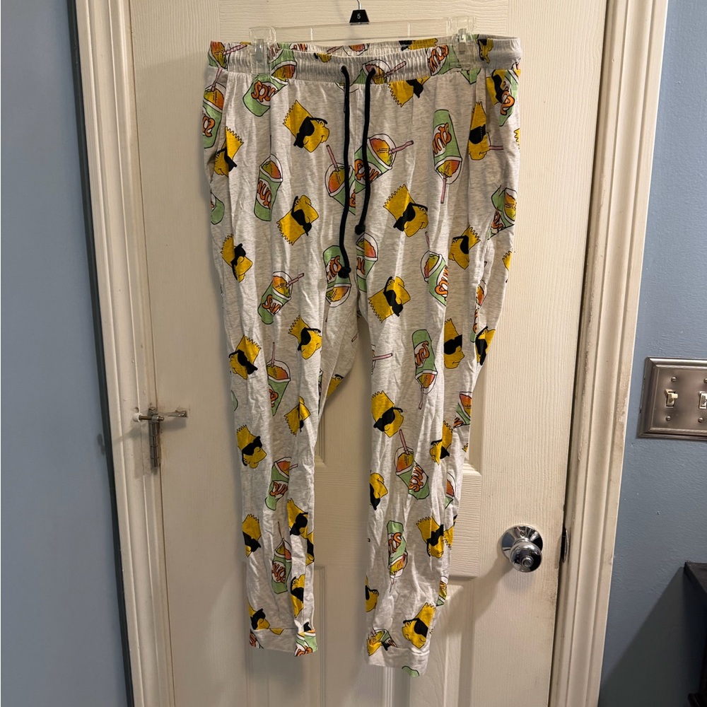 H&M Gray Joggers with Colorful Print